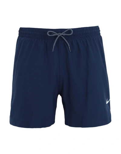 Shop Nike 5 Volley Short Man Swim Trunks Midnight Blue Size Xl Polyester, Elastane