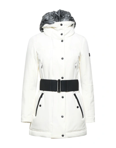 Shop Dekker Woman Puffer Ivory Size 8 Polyamide, Elastane, Polyester In White