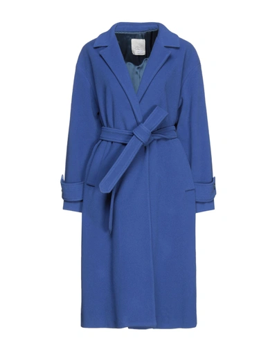 Shop Gold Case Coats In Bright Blue