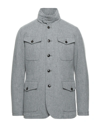 Shop Montecore Jackets In Light Grey