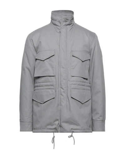 Shop Mauro Grifoni Jackets In Light Grey
