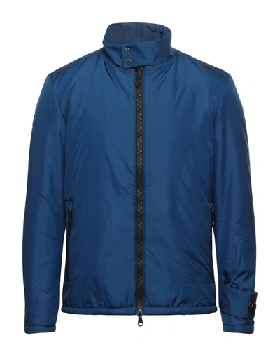 Shop Momo Design Man Jacket Blue Size Xl Polyamide