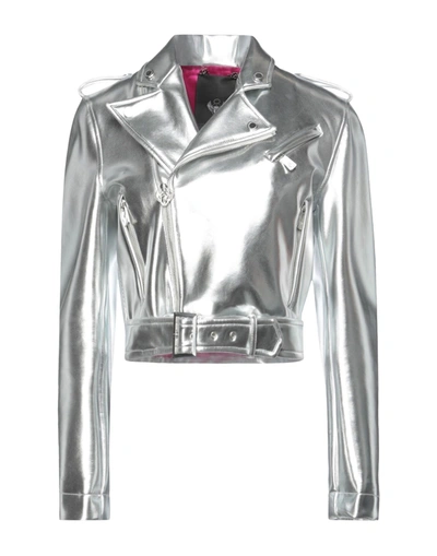 Shop Frankie Morello Jackets In Silver