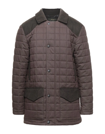 Shop Purdey Down Jackets In Khaki