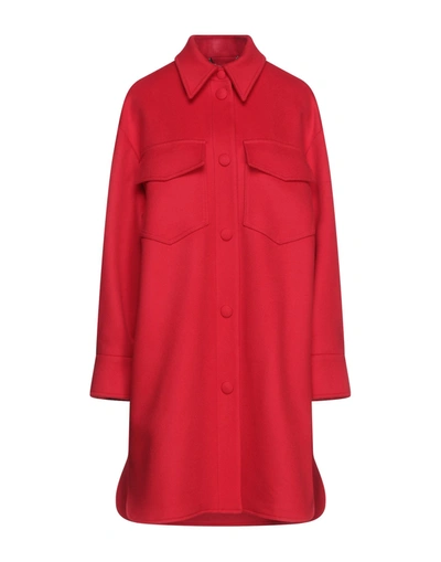 Shop Stella Mccartney Woman Coat Red Size 4-6 Wool