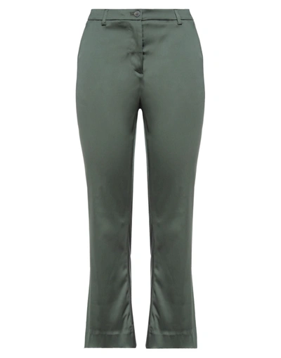 Shop Pt Torino Woman Pants Military Green Size 6 Acetate, Polyamide, Elastane