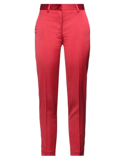 Shop Manuel Ritz Woman Pants Red Size 2 Polyester, Elastane