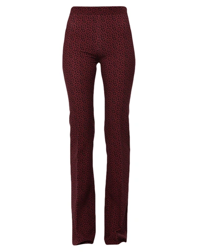 Shop Le Col Woman Pants Burgundy Size 8 Polyester, Elastane In Red