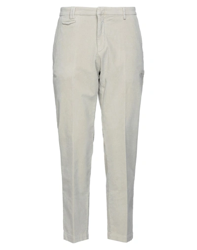 Shop Gabardine Man Pants Light Grey Size 42 Cotton, Elastane