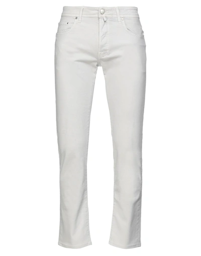 Shop Jacob Cohёn Pants In Light Grey