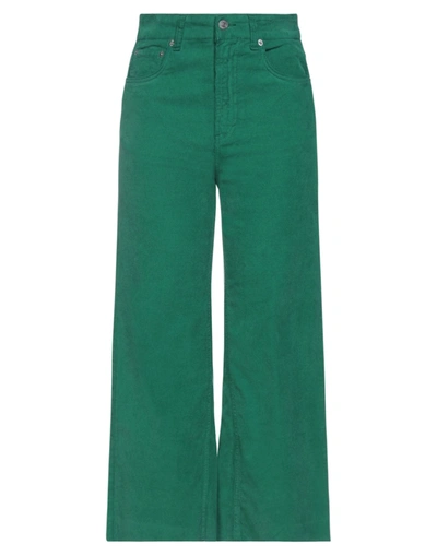 Shop Department 5 Woman Pants Green Size 29 Cotton, Elastane