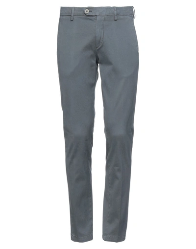 Shop Be Able Man Pants Lead Size 40 Cotton, Elastane In Grey