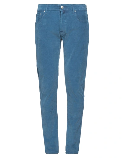 Shop Jacob Cohёn Pants In Pastel Blue