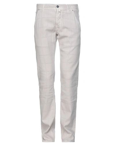 Shop Jacob Cohёn Pants In Light Grey