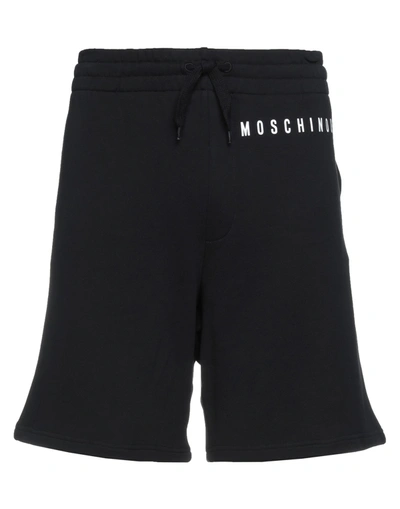 Moschino Man Shorts & Bermuda Shorts Black Size 32 Cotton In Black