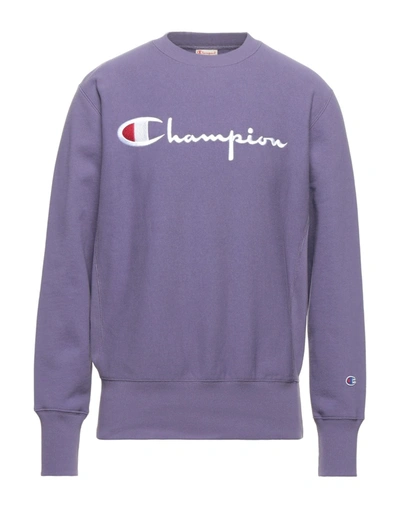 Shop Champion Sweatshirts In Purple