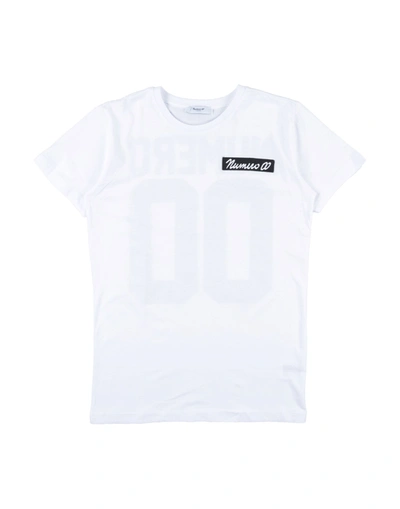 Shop Numero 00 T-shirts In White