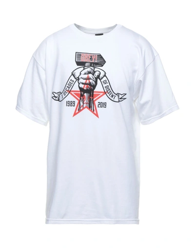 Shop Obey T-shirts In White