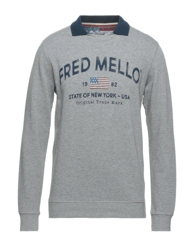 Shop Fred Mello Sweatshirts In Grey
