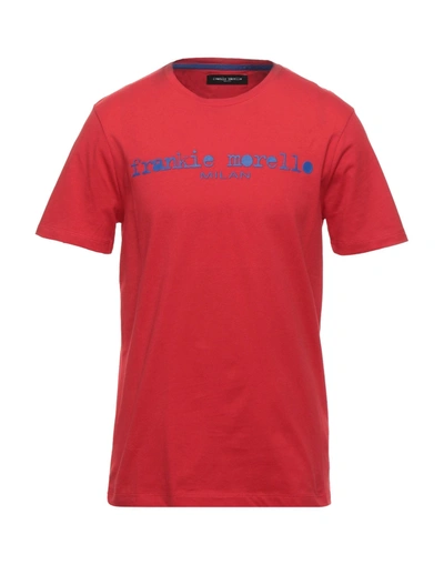Shop Frankie Morello Man T-shirt Red Size Xs Cotton