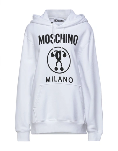 Shop Moschino Woman Sweatshirt White Size 10 Cotton