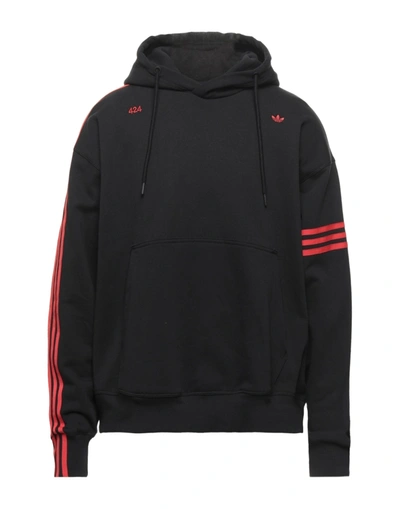 Shop Adidas Originals X 424 Fourtwofour Sweatshirts In Black