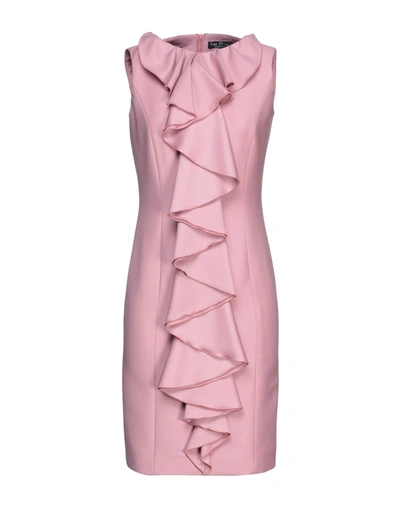 Shop Ivan Montesi Woman Midi Dress Pink Size 10 Wool