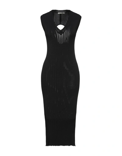 Shop Marco De Vincenzo Midi Dresses In Black