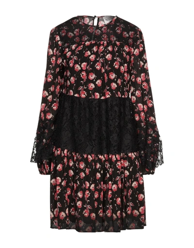 Shop Be Blumarine Woman Mini Dress Black Size 6 Polyamide, Viscose, Elastane