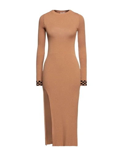 Shop Akep Midi Dresses In Brown