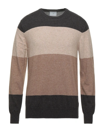 Shop Diktat Sweaters In Dark Brown