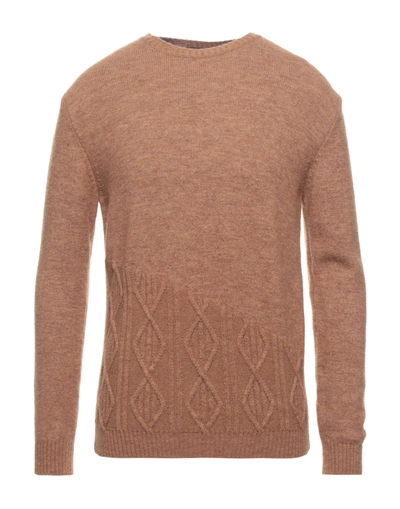 Shop Diktat Sweaters In Camel