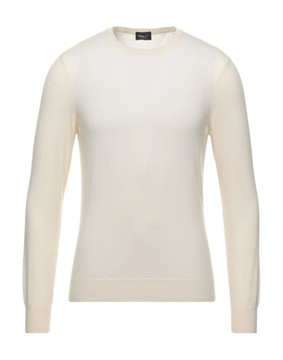 Shop Drumohr Man Sweater Beige Size 40 Cashmere