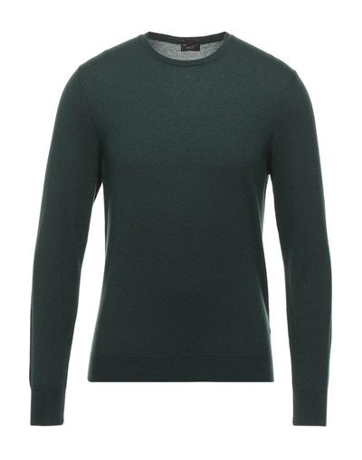 Shop Drumohr Man Sweater Dark Green Size 44 Cashmere