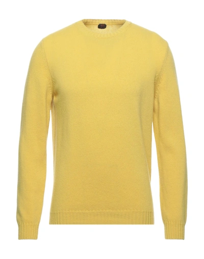 Shop Mp Massimo Piombo Man Sweater Yellow Size 38 Merino Wool