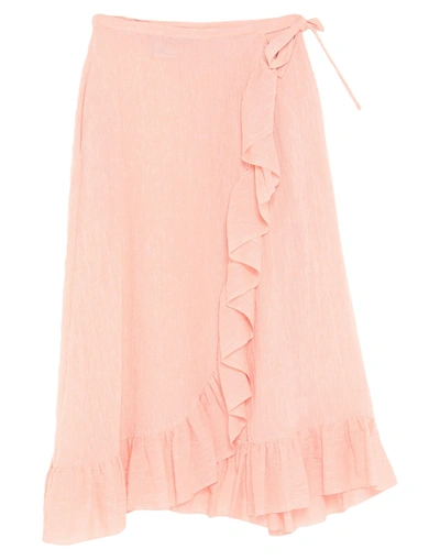 Shop Lisa Marie Fernandez Long Skirts In Pink