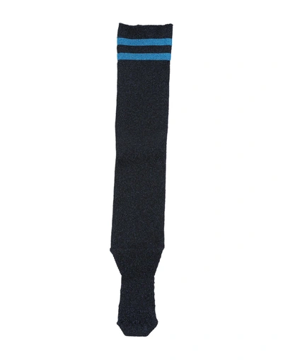 Shop Alberta Ferretti Woman Socks & Hosiery Midnight Blue Size Onesize Polyester