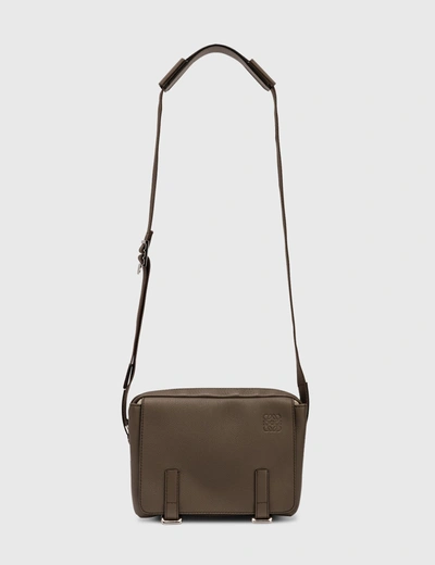 Shop Loewe Xs Military Messenger Bag In Brown