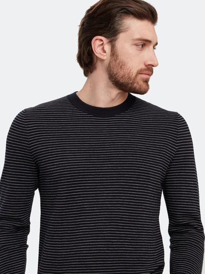 Shop Theory Ollis Crewneck Merino Wool Long Sleeve Sweater In Eclipse White
