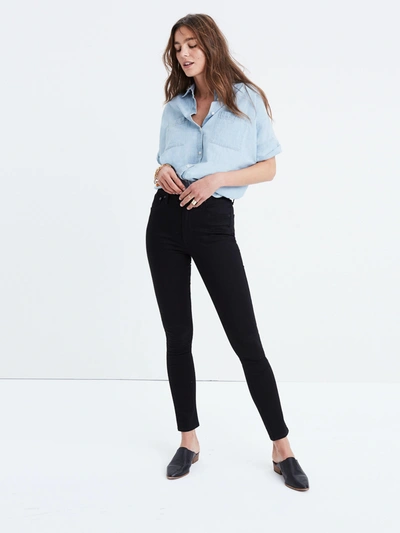 Shop Madewell 10'' High Rise Full Length Skinny Jeans In Carbondale Wash
