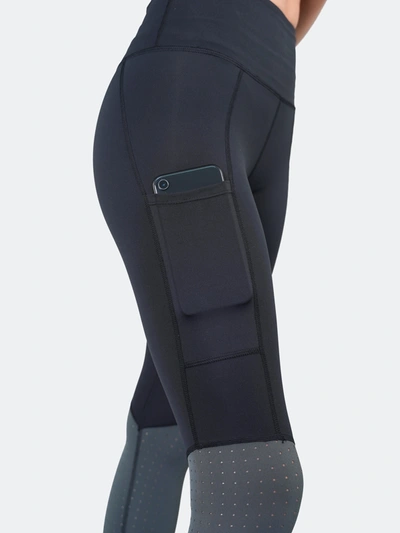 Shop Alana Athletica The Dash Side Pocket Legging In Black Gray Laser Cut