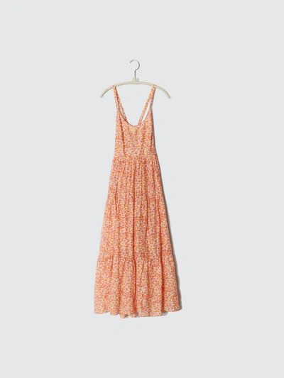 Shop Xirena Owynn Lace Up Dress In Marigold Print