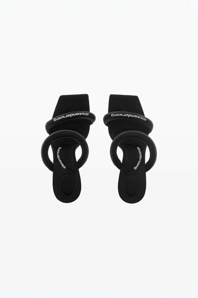 Shop Alexander Wang Julie 105mm Nylon Tubular Sandal In Black