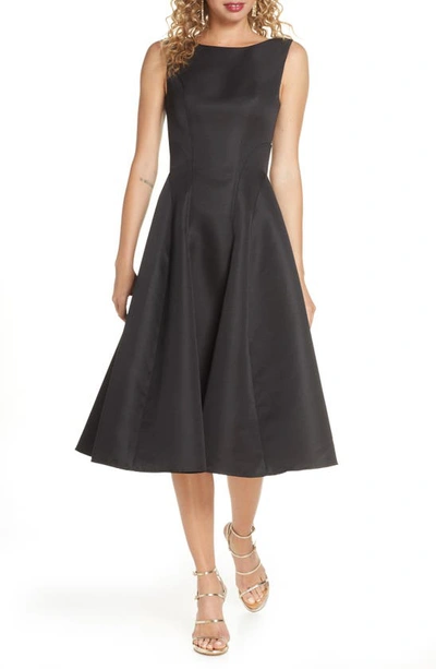 Chi Chi London Ellie Fit & Flare Cocktail Dress In Black | ModeSens