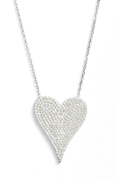 SHYMI SHYMI PAVÉ HEART PENDANT NECKLACE N-018-S