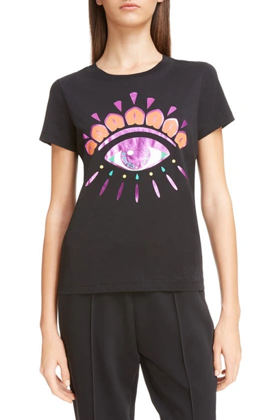 Shop Kenzo Classic Fit Graphic Tee In Black