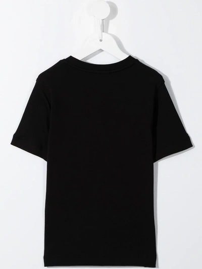 Shop Emporio Armani Logo-print Cotton T-shirt In Black