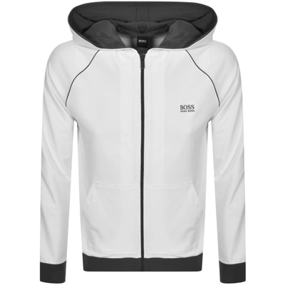 Boss Business Boss Bodywear Full Zip Hoodie White | ModeSens