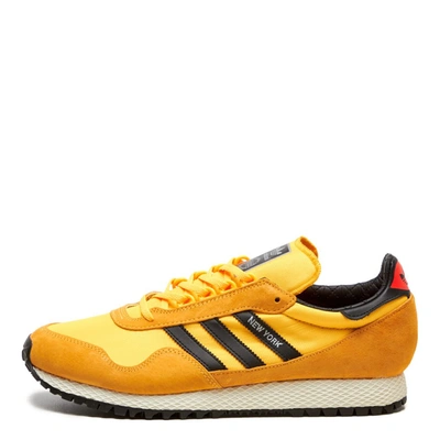 Shop Adidas Originals New York Trainers In Gold