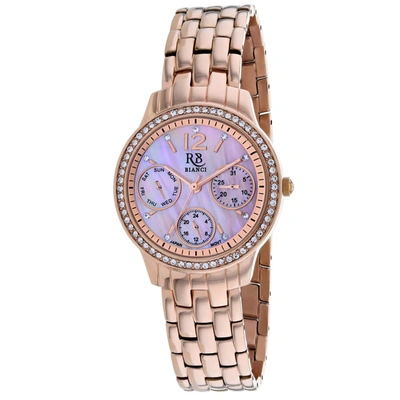 Shop Roberto Bianci Valentini Quartz Ladies Watch Rb0844 In Gold Tone / Mop / Mother Of Pearl / Rose / Rose Gold Tone